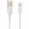 Fasttrack BOOSTCHARGE Braided USB-C to USB-A Cable - 3.28 ft. - White FA3446875